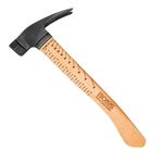 Boss Hammer BH10TIHI16S 10 oz. Hickory Handle Smooth Face Titanium Hammer