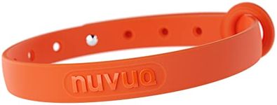 Breakaway Cat Collar - Soft, Comfortable, and Lightweight Safety Buckle Collar with Name Tag Ring for Outdoor Cats and Sensitive Skin Kittens by Nuvuq (6 ⅞" to 10 ¼", Orange)