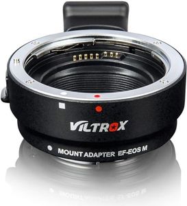 VILTROX EF-EOS M Lens Mount Auto Focus Adapter, Compatible with Canon EF/EF-S Lens to Canon EOS M (EF-M Mount) Mirrorless Camera Body EOS M100 M50 M3 M10 M6 M5