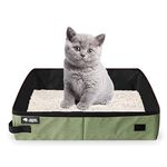 Foldable Cat Litter Box, Portable Waterproof Pet Litter Box, Large Cat Litter Box, Waterproof Pet Cat Litter Pan, Collapsible Portable Pet Litter Box, for Outdoor Travel with Pets