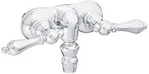 Elements of Design DT0721AL Hot Springs Wall Mount Clawfoot Tub Filler, 4-3/4" in Spout Reach, Polished Chrome