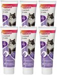 6 PACK BEAPHAR 2 IN 1 HAIRBALL PASTE CAT KITTEN HAIRBALL TREATMENT REMEDY 100G