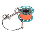 Diving Spool Reel ,30m 4 Colors Scuba Diving Finger Spool Reel Durable Plastic Underwater Cave Diving Snorkeling Finger Spool Guide Line with Double Ended Bolt Clip ( Blue)