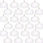 Floating Candles 24 Pack for Centerpieces, Long Lasting Small Unscented White Floating Candle for Wedding, Birthday, Holiday & Home Decoration(2inch)