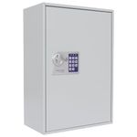 Rottner S 300 Key Cabinet Electronic Lock Mechanical Emergency Opening Swiveling Key Register Adjustable Hook Strips 300 Key Tags Free Mounting Material Included