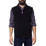 alpine swiss Ethan Mens Lightweight Full Zip Up Fleece Vest BLK LRG