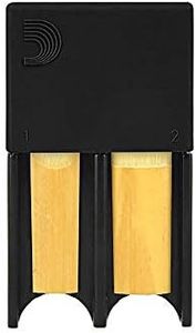 D'Addario Woodwinds Reed Guard for Bb Clarinet and Alto Saxophone, Black