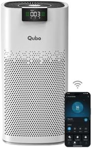 Qubo Smart Air Purifier Q600 for Home by Hero Group | 600 Sqft | 99.99% Allergen Removal | HEPA H13 | 9000 Hrs Filter Life | App & Voice Control | Energy Saving | Ultra-Quiet BLDC Motor (White)