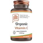 Organic Vitamin C Capsule - 1200 mg | 90 Capsules High Strength Supplement| Amla and Moringa | Digestive Support, Skin Health and Antioxidant Powerhouse by the Good Guru