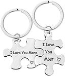 Couple Puzzle Keychain for Husband 