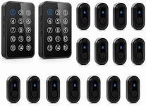 Wireless Caregiver Pager - 500ft Range Nurse Call System with LED Display, 15 Waterproof Call Buttons & 2 Receiver for Elderly, Patients, Disabled at Home, Hospital, Clinic