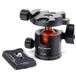 Low-Profile Tripod Ball Head, K&F Concept 28mm 360° Rotating Panoramic Aluminum Alloy Ball Head with 1/4" Quick Release Plate and Bubble Level Max Load 22LBS/10KG for Tripod,Slider and DSLR Cameras