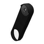 kwmobile Case Compatible with Google Nest Doorbell - Protective Silicone Cover Black