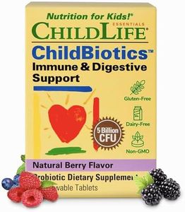 ChildLife Essentials LiveBiotics Natural Berry Flavor Immune & Digestive Support - for Infants, Babies, Kids, Toddlers, Children, and Teens - 30 Chewable Tablets