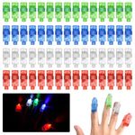 Ainiv 60PCS LED Finger Lights, 4 Colors Bright Finger Flashlights, LED Finger Lights for Kids, Finger Lights Toys Glow in The Dark Party Supplies for Halloween Christmas Birthday Party Concert Shows