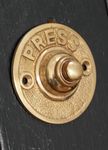 ACL Solid Brass Wired Doorbell - Steampunk Door Bell - Edwardian Victorian Style Door Bell Push Button Round Bell ��– (62 mm)