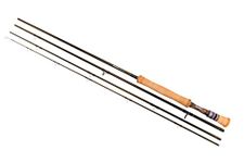 Snowbee Diamond 2 4 Wt. 4-Piece Fly Rod 10 ft , Olive Green - High-Performance Tri-Modulus Carbon Technology, 4 Piece Fly Rods & Matching Cotton Drill Rod Bag