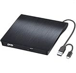 BEVA External CD DVD Drive, Type-C USB 3.0 Portable CD/Dvd +/-Rw Drive Slim DVD/CD Burner Player For Laptop Desktop PC MacBook, Windows 11/10 / 8/7 / XP/Linux/MacOS