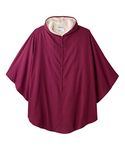 Men’s & Women’s Adaptive Wheelchair Cape With Hood - Winter Poncho Lined Cape - Wine