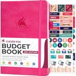 Clever Fox Budget Book 2.0 – Financial Planner Organizer & Expense Tracker Notebook. Money Planner for Monthly Budgeting and Personal Finance. Colored Edition, Compact Size (5.3" x 7.7") – Hot Pink