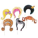 Big Hair Stick Props (6 Pack) 10 - 16 X 7 - 13 3/8 . Cardboard.