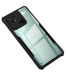 Amazon Brand - Solimo Back Case Cover for Mi Redmi 10/10 Power | Compatible for Mi Redmi 10/10 Power Back Case Cover | Clear Case with Camera Protection | (TPU + PC | Matte Black)