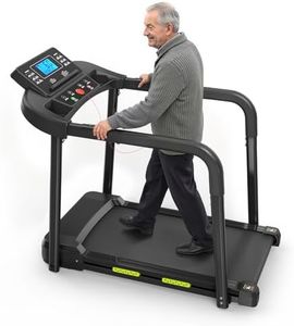 Lastforever Walking Treadmill with Extended Handrails, Quiet 2.5HP Motor,LED Display with Heart Rate Monitor, 310 lbs Capacity, Treadmill for Seniors, Recovery & Home Walking (XL/7.5Mph/43*16.5inch)