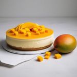 Andy Anand Gluten Free Mango Cheesecake 9" Freshly Baked Desserts, No Preservatives & Chemical, Amazing Taste Made with Real California Cream Cheese (2 lbs)