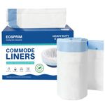 Disposable Bedside Commode Liners, Portable Toilet Bags for Toilet Chair Bucket, Comode Poop Bags with Liners, Camping Toilet Bags | Odor- Control | Leakproof | Universal Fit Potty Chair Liners