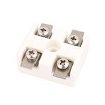 uxcell Ceramics Terminal Blocks High Temp Porcelain Ceramic Connectors 2 Way for Electrical Wire Cable 30A