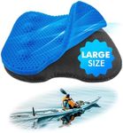 Kayak Seat Cushion, Extra Large Anti Slip Thicken Gel Kayak Seat Pad Breathable Waterproof Kayak Cushion for Sit in Kayaks Canoe and Boat, Lifetime Kayak Accessories Equipment Gear for Fishing Kayak