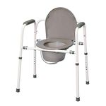 MedPro Homecare Commode Chair with Adjustable Height