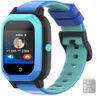 FEKIDO Wonlex GPS Smart Watch for Kids, 4G Smartwatch with SIM Card, 1.4" Phone Watch with Video Calls, Voice Chat, SOS, Camera, Pedometer, Alarm, Games for Boys Girls Aged 3-12 Years Old(KT20blue)
