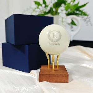 Personalized Billiards Cue Ball, Custom Engraved Monogram 2.2in/57mm Cue Ball, Birthday Gifts for Boyfriend, Dad, Husband, Billiards Player, Billiards Lover, Wedding Father's Day Gifts