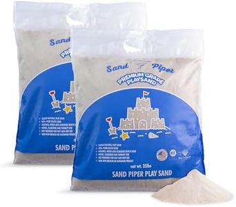 Sandpiper 2 Pack Multiuse Play Sand for Kids-25 Lbs Indoor Outdoor Silica Sand for Sandbox, Craft Table, Sensory Bin Filler, & Building Beach Castles