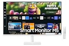 Samsung LS32CM501EUXXU 32" Full HD Smart Monitor with Speakers - 1920x1080, USB, HDMI, Remote, Samsung Smart Hub for TV streaming and catch up apps, White