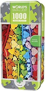 MasterPieces 1000 Piece Jigsaw Puzzle with Collectible Tin Case - Rainbow Candy - 11.25"x16.75"