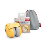 Alpine Muffy Baby Ear Defender for Babies and Toddlers up to 36 Months - CE & UKCA Certified - Noise Reduction Earmuffs - Comfortable Baby Headphones Against Hearing Damage & Improves Sleep - Yellow