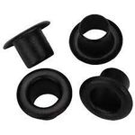 Black Metal Eyelet for Grommet Hole Rivets (Black, 275 Piece) Sets Round Eyelets Black Finish by kuts n crvs (Outer Dia - 0.8mm)