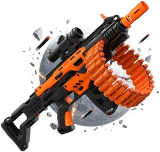 SOFITEN Electric Automatic Toy Gun with Scope Toy Blaster with 30-Dart Rotating Drum and 100 Foam Darts Outdoor Shooting Games Toys Gun Birthday for Teen Boys & Girls Adults