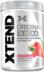 XTEND Original BCAA Powder Watermelon Explosion 30 Servings | 7g BCAAs Per Serving | Sugar Free Branched Chain Amino Acids and Electrolytes Powder for Post Workout Muscle Recovery and Hydration