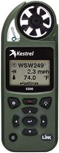 Kestrel 5500 Pocket Weather Meter with Link Vane Mount Olive Drab