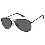 Prive Revaux The Commando 2.0 Oversized Aviator Sunglasses – Handcrafted, Polarized,100% UV Protection – For Men & Women, Black, 61mm