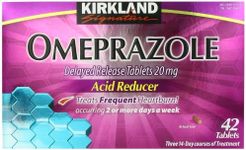 Kirkland Signature Omeprazole Delayed Release, Acid Reducer Tablets 20 mg, 42 Count