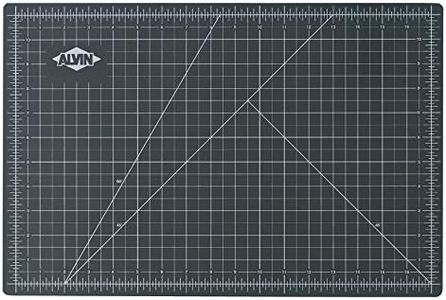 ALVIN GBM Self-Healing Cutting Mat 48 x 96 inch | Double-Sided Green/Black | 5-Layer Gridded Surface for Arts, Crafts and Sewing - Model GBM4896