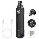 Casfuy 6-Speed Dog Nail Grinder - Newest Enhanced Pet Nail Grinder Super Quiet Rechargeable Electric Dog Nail Trimmer Painless Paws Grooming & Smoothing Tool for Large Medium Small Dogs