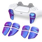 playvital BLADE 2 Pairs Shoulder Buttons Extension Triggers for ps5 Controller, Game Improvement Adjusters for PS Portal Remote Player, Bumper Trigger Extenders for ps5 Edge - Chameleon Purple Blue