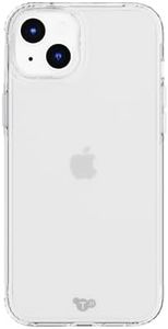 tech21 Evo - Custodia trasparente per iPhone 15 Plus, protezione dagli urti, trasparente