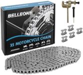 Belleone #35 Roller Chain 10 Feet -320 Links #35 Chain with Chain Breaker & 5 Connecting Links for Go Karts, Motorcycles, Mini Bikes, Bycicles, Other Home and Industrial Machinery