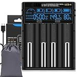 18650 Battery Charger, LCD Screen C